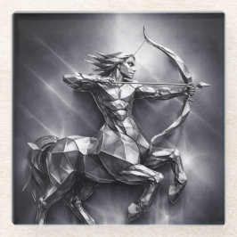 Posavasos De Vidrio signo zodiacal sagitario