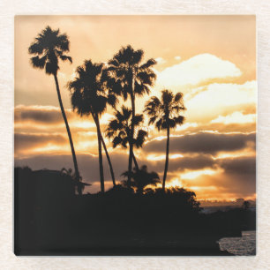 Posavasos De Vidrio Silhouette Al Sol En San Diego
