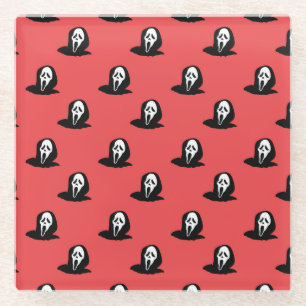 Posavasos De Vidrio Silueta Fantasma De Halloween.