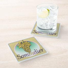 Posavasos De Vidrio Símbolo sommelier