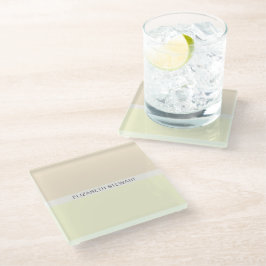 Posavasos De Vidrio Simple y moderna, rosa claro y amarillo