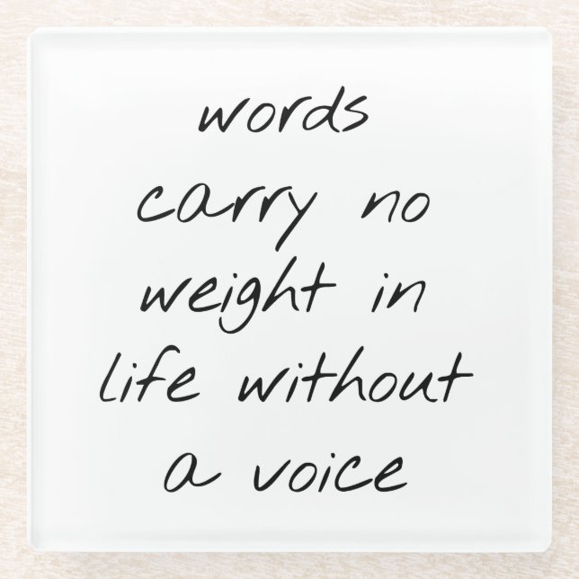 Posavasos De Vidrio Sin Una Pascua De Vidrio De Voz (Anverso)