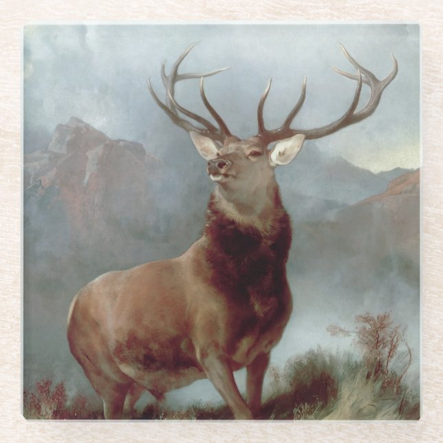 Posavasos De Vidrio Sir Edwin Landseer | Monarca del Glen, 1851 (Anverso)