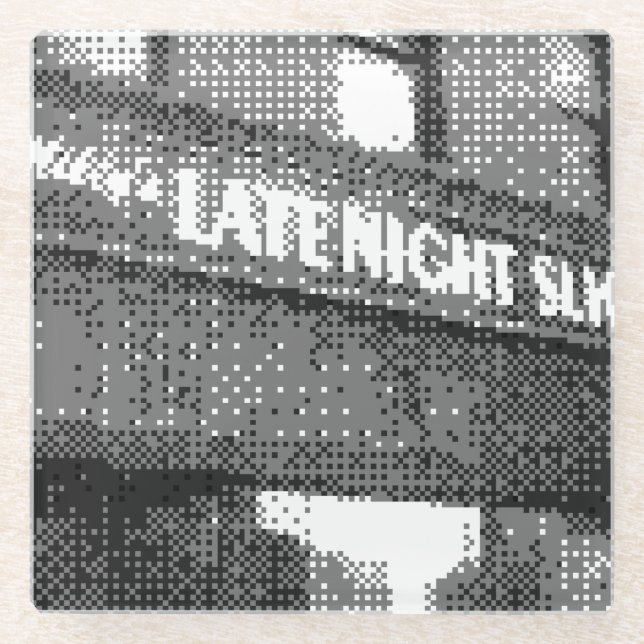 Posavasos De Vidrio sitio de pizza de píxeles (Anverso)