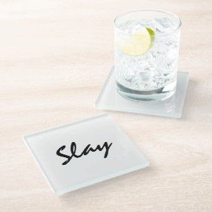 Posavasos De Vidrio Slay Modern Trendy