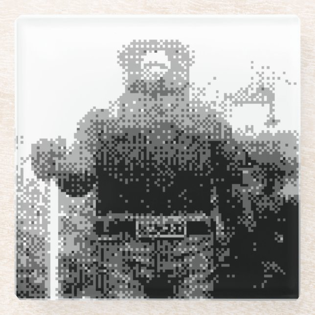 Posavasos De Vidrio Smokey Bear (Anverso)