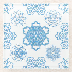 Posavasos De Vidrio Snowflake