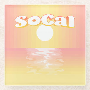 Posavasos De Vidrio SoCal Sunset