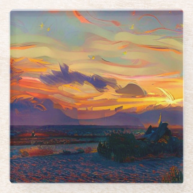 POSAVASOS DE VIDRIO SOL (Anverso)