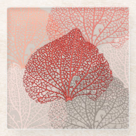 Posavasos De Vidrio Sombra de coral