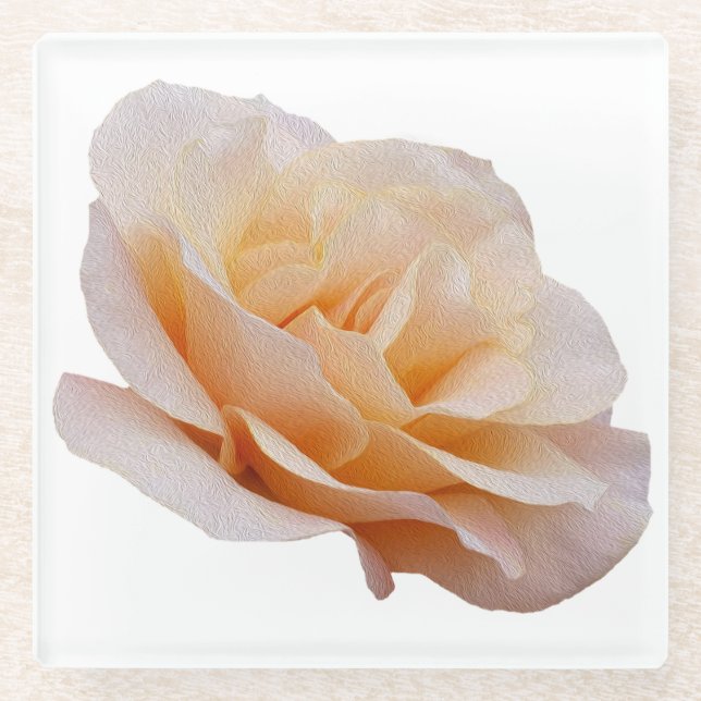 Posavasos De Vidrio Sombras de rosa (Anverso)