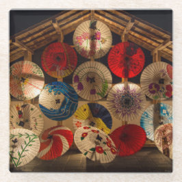 Posavasos De Vidrio Sombrillas iluminadas