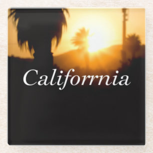 Posavasos De Vidrio Soñando con California