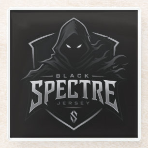Posavasos De Vidrio Soporte de vidrio para gaming Black Spectre