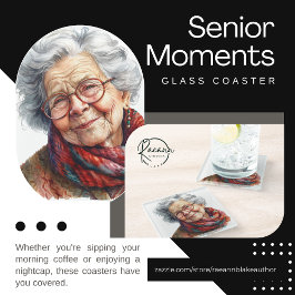Posavasos De Vidrio Soporte de vidrio para momentos de mayores