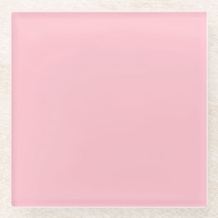 Posavasos De Vidrio Soporte de vidrio rosa