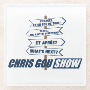Posavasos De Vidrio Sous vers Chris Gou Show Coaster