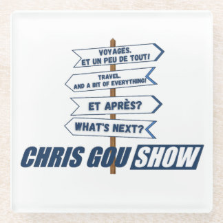 Posavasos De Vidrio Sous vers Chris Gou Show Coaster