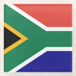 Posavasos De Vidrio South African Flag