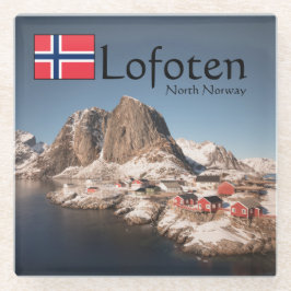 Posavasos De Vidrio Souvenir de Lofoten Noruega