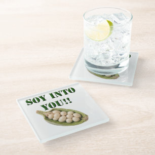 Posavasos De Vidrio Soy En Ti: Una Historia De Amor Vegan,