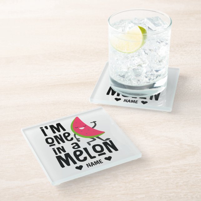 Posavasos De Vidrio Soy uno en un "Melón" (Angular)