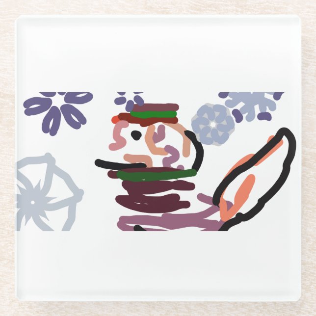 Posavasos De Vidrio st bernard (Anverso)