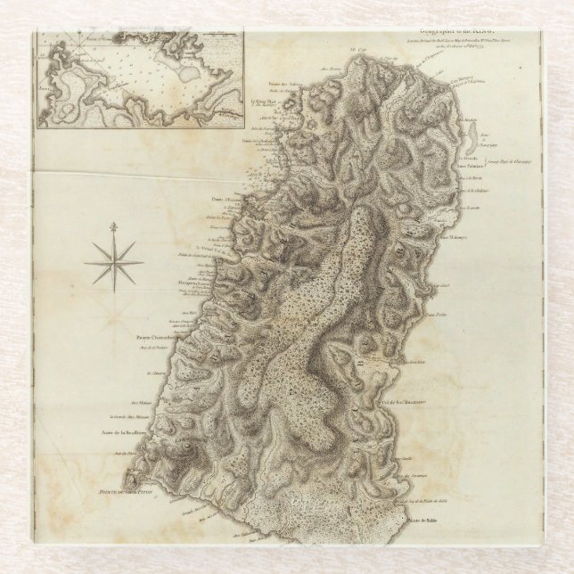 Posavasos De Vidrio St Lucia (Anverso)