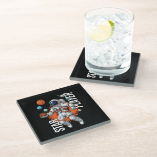 Posavasos De Vidrio Star Player - Vibes de baloncesto espacial