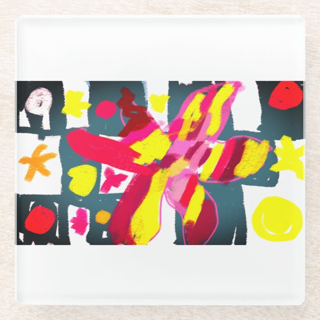 Posavasos De Vidrio Starfish  style  (Anverso)