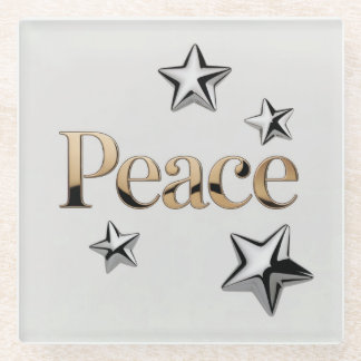 Posavasos De Vidrio Starry Glass Peace Coaster Square