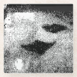 Posavasos De Vidrio stingrays pixelados