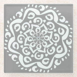 Posavasos De Vidrio Stone Mandala
