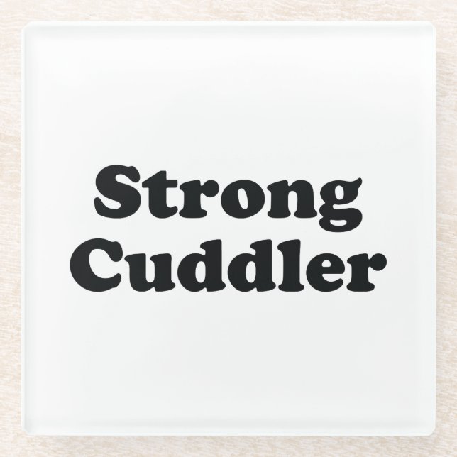 Posavasos De Vidrio Strong Cuddler (Anverso)