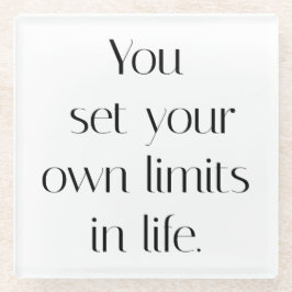 Posavasos De Vidrio Su propia montaña de vidrio de límites