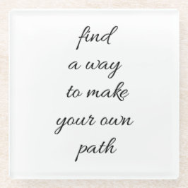 Posavasos De Vidrio Su propia montaña de vidrio de ruta