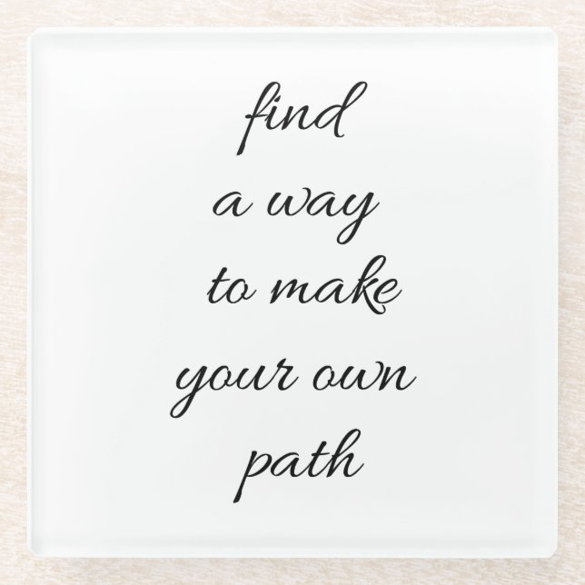 Posavasos De Vidrio Su propia montaña de vidrio de ruta (Anverso)