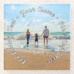 Posavasos De Vidrio Su regalo de montaña rusa de vidrio fotográfico co<br><div class="desc">Máster de fotografía y vidrio de texto para personalizado - Única tu propia familia personalizada de diseño / amigos o regalo de montaña de vidrio personal - Añadir tu foto y texto - Nombre / Más - Redimensionar y mover o eliminar y agregar elementos / imágenes con la herramienta Personalización...</div>