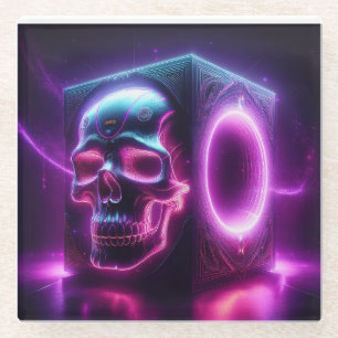 Posavasos De Vidrio Subwoofer Skullbox