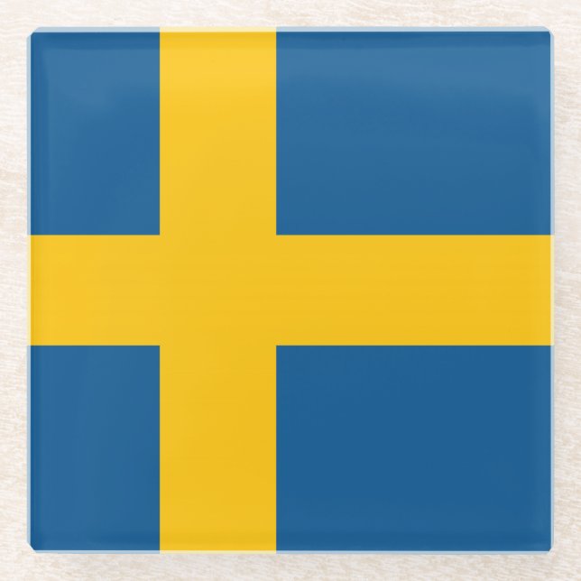 Posavasos De Vidrio Suecia (Anverso)