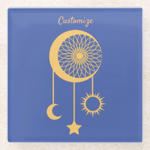 Posavasos De Vidrio Sueño bohemio Catcher Thunder_Cove   