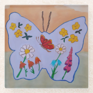 Posavasos De Vidrio Sueño de mariposa