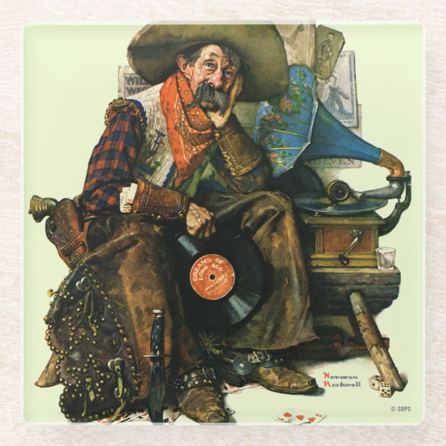 Posavasos De Vidrio Sueños de hace mucho tiempo (Anverso)