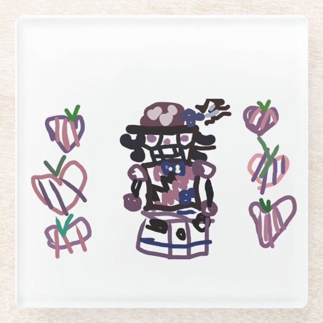 Posavasos De Vidrio Sugar plum nutcracker (Anverso)