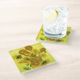 Posavasos De Vidrio Sunflowers Vincent van Gogh