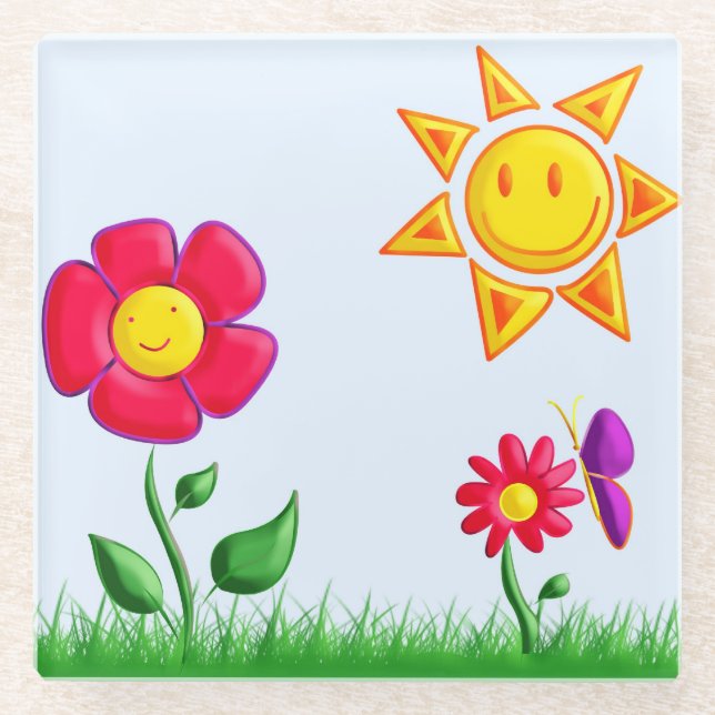 Posavasos De Vidrio SUnny (Anverso)