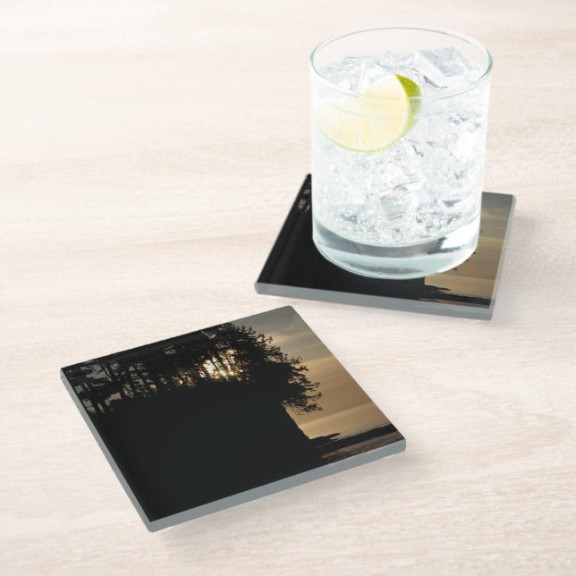 Posavasos De Vidrio Sunset Bluff (Angular)