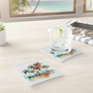 Posavasos De Vidrio Sunset Grove