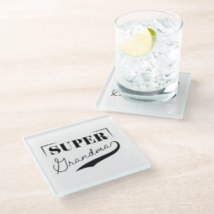 Posavasos De Vidrio Super Abuela