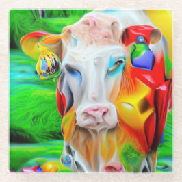 Posavasos De Vidrio Surreal Farm Art